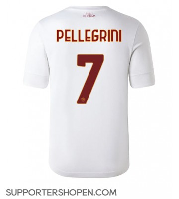 AS Roma Lorenzo Pellegrini #7 Borta Matchtröja 2022-23 Kortärmad